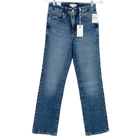 Good American Good Legs Straight Jean In Indigo333 Size 2/26 NWT - Picture 2 of 12